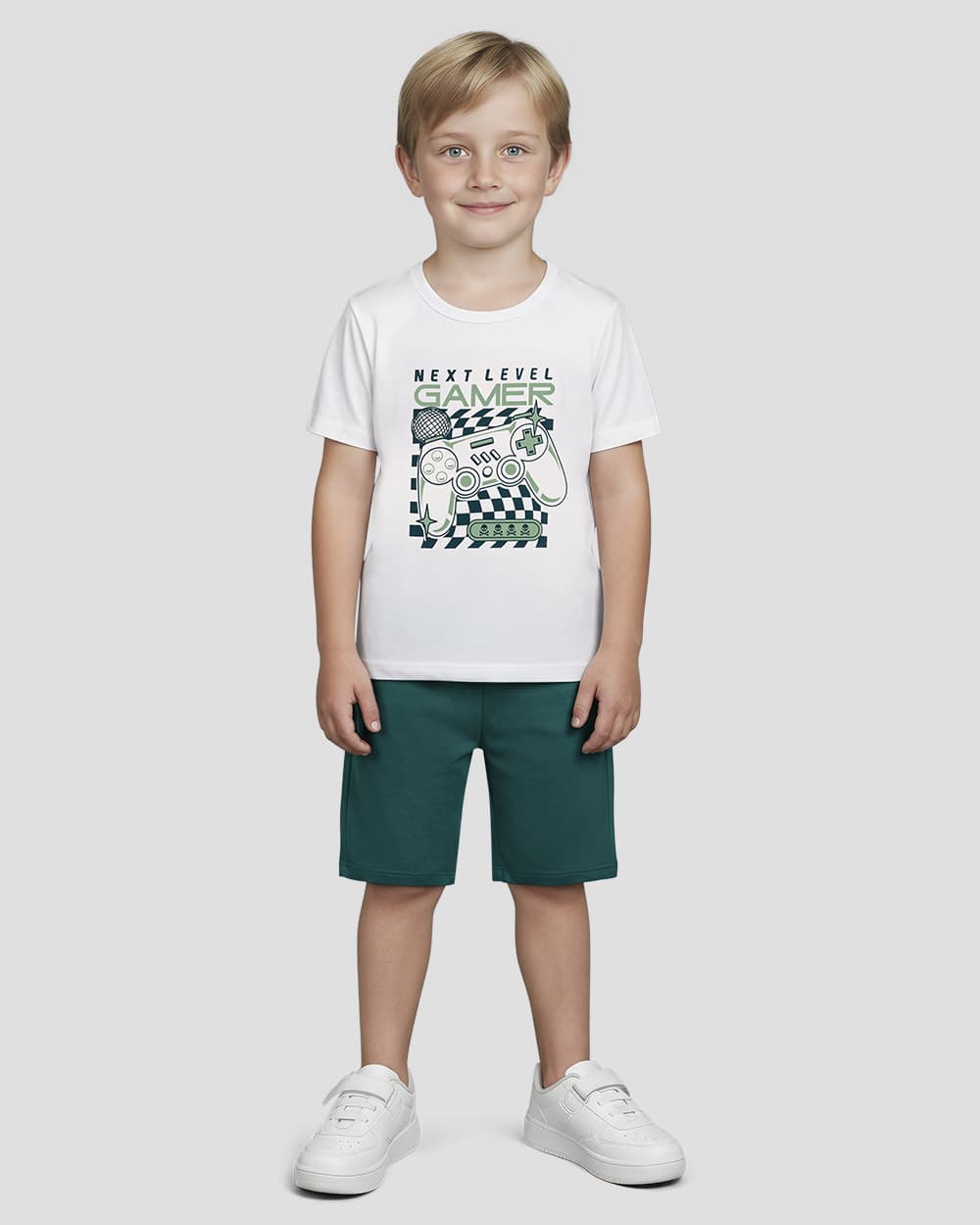Foto do produto Conj camiseta e bermuda moletinho 47163