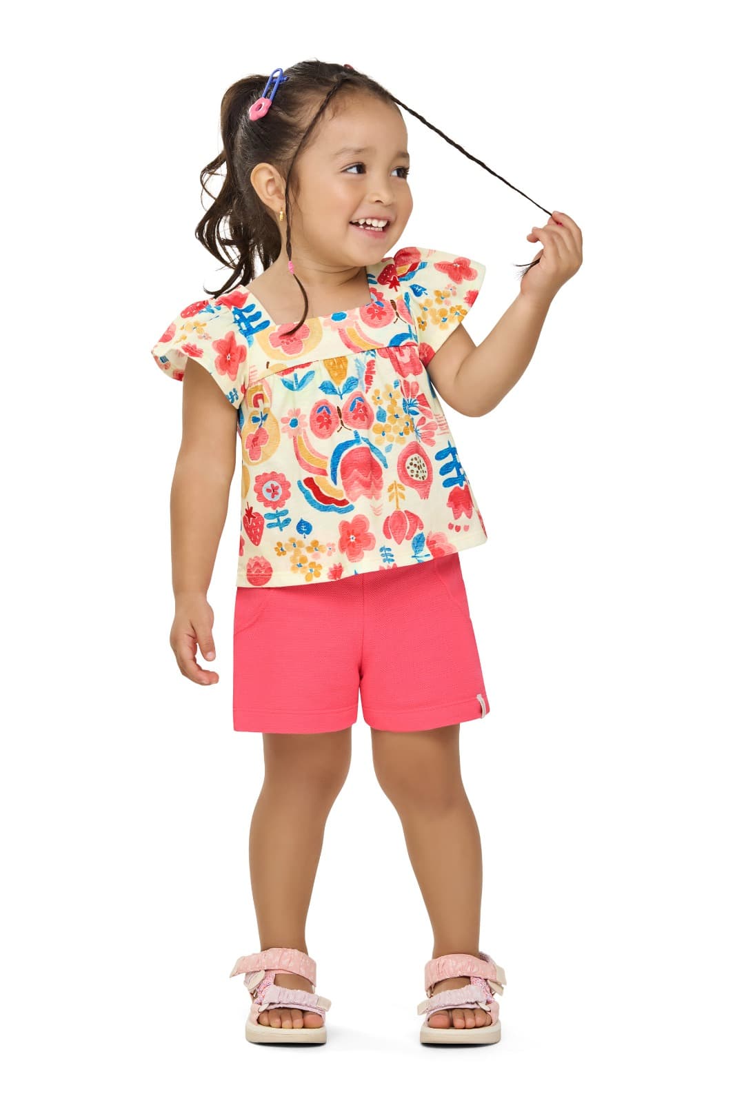 Foto do produto Conj blusa e short moletinho 232363