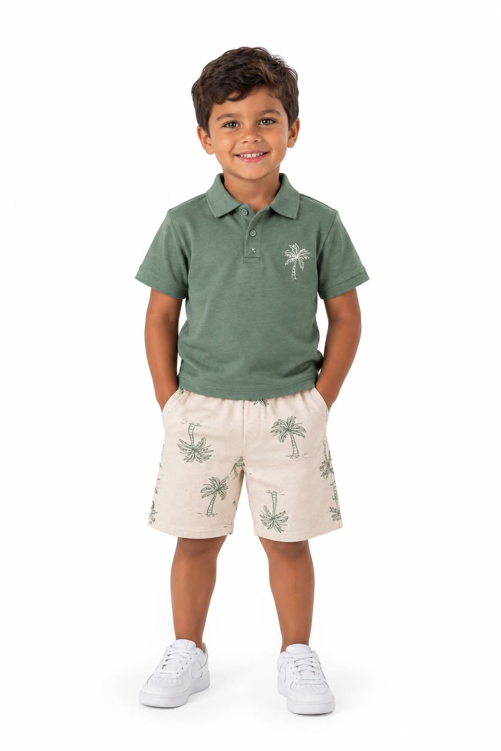 Foto do produto Conj polo e bermuda moletom 241494
